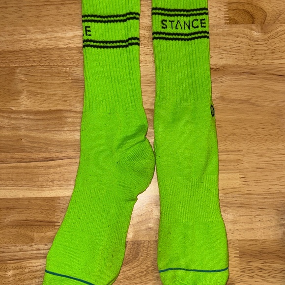 Lime green Men's Stance socks - Picture 1 of 3